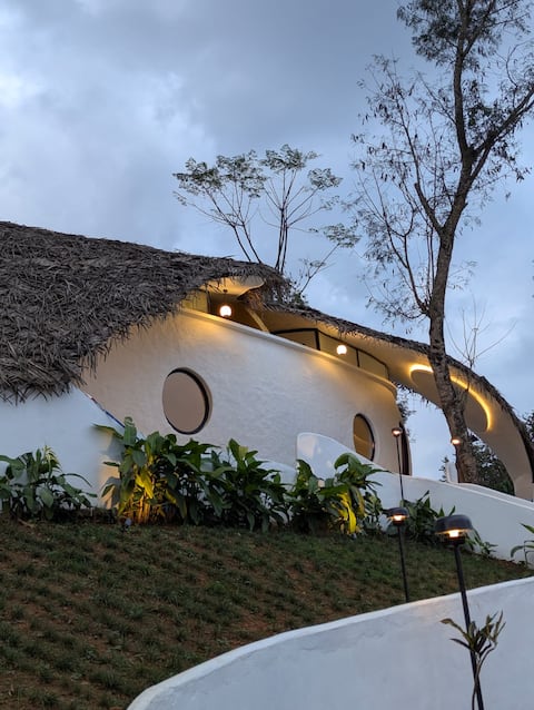 Brand new private cabin with bold design and pool