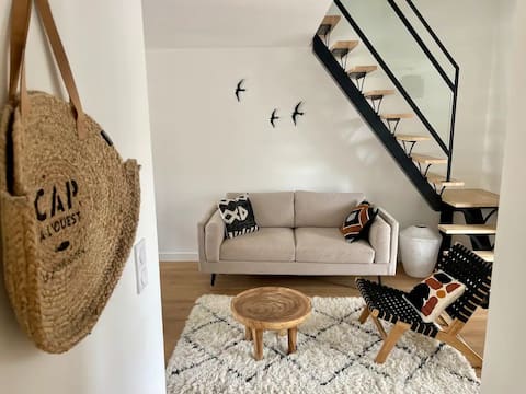 Top Airbnb: Terrace apartment 6 people. Center-Port-Beach à Le Pouliguen