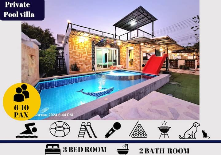 Plus 1 Hua Hin Private Pool Villa From Beach 3km. - フア ヒン