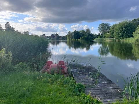 Idyll on the lake near Copenhagen