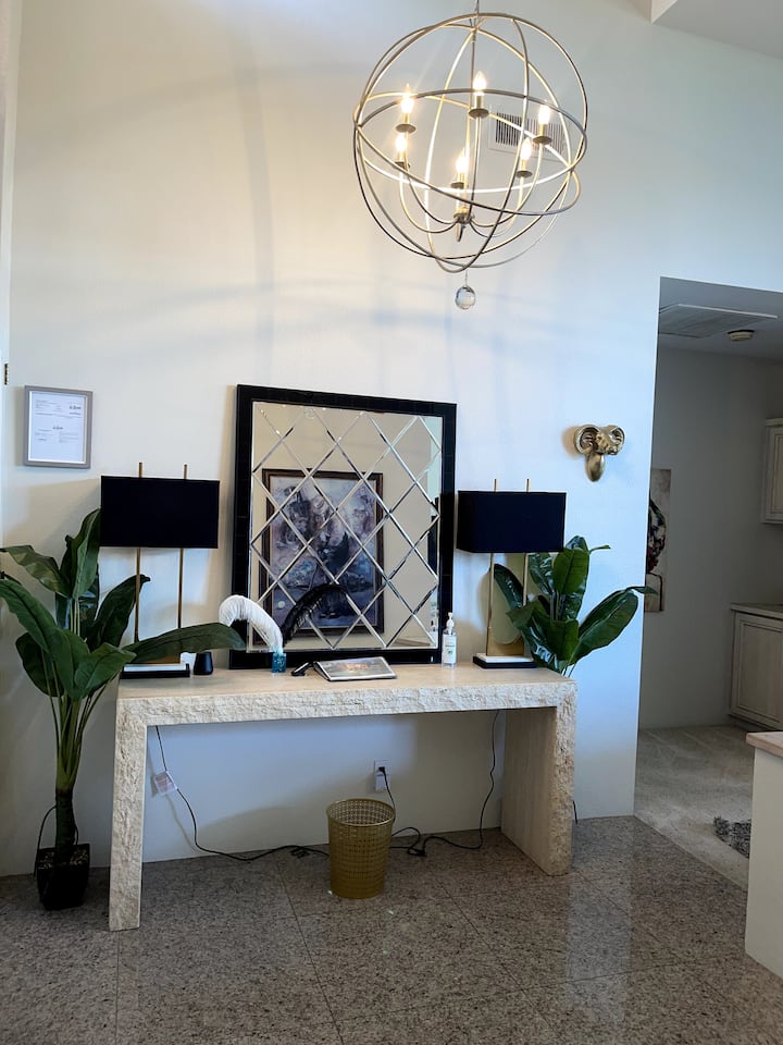 Entrance welcome area