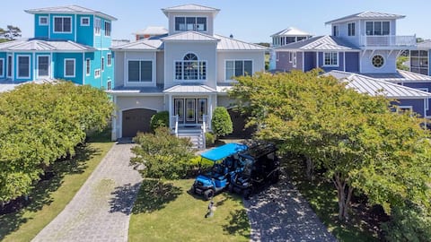 The Strand: Free Golf Carts & Pool, 1 Blk to Beach