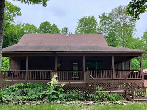 Big House nestled in the woods