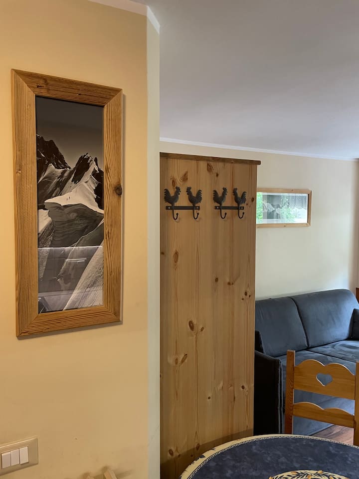 Cozy Studio 3 beds in Courmayeur, ski-in/ski-out