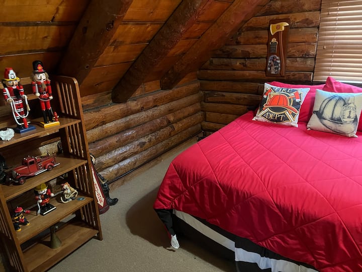 Firefighter Room.  Full size bed.