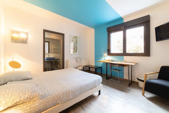 Chambre Hypercentre Bleue - Mulhouse