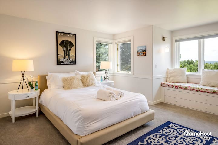 Guest bedroom, queen bed (Lower level)