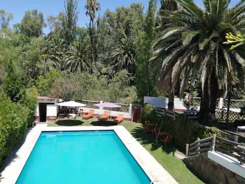 beautiful cabanas in the mountain