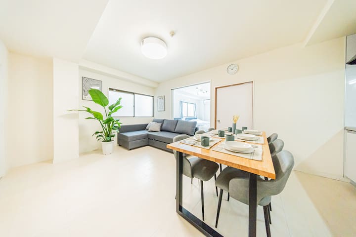 冷暖房完備/駅徒歩2分/ディズニー&東京駅&銀座&秋葉原&チームラボ15分/最大12人貸切/WiFi