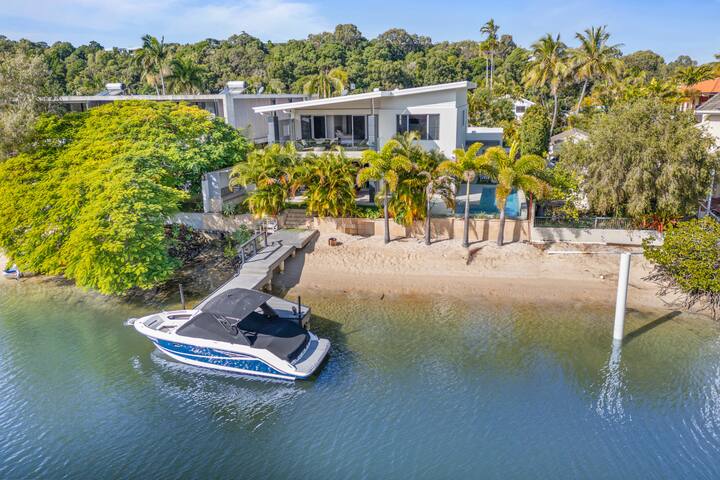 Exclusive waterfront oasis w/private beach & pool gallery image 2