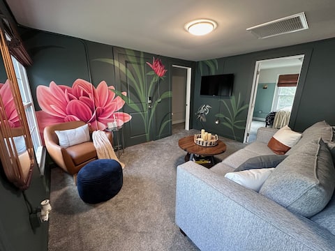 Walk to Wesleyan & Dwtn New Hot tub w/ outdoor TV