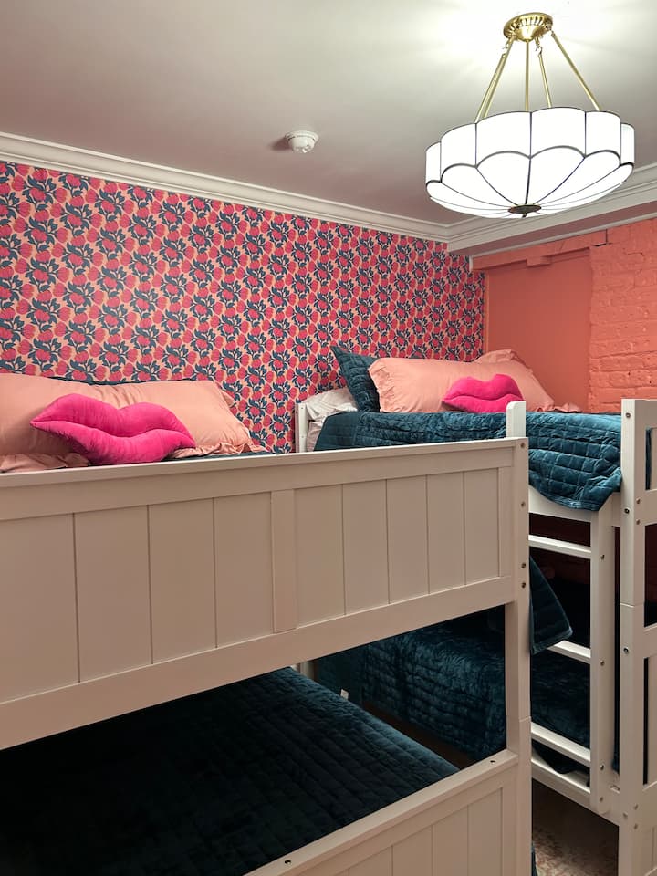 These are double or full beds which create a great sleep over experience! 