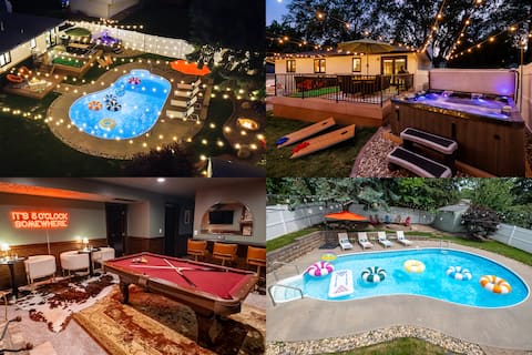 Omaha Oasis! Pool|Hot Tub|Mini Golf|Bar|Games