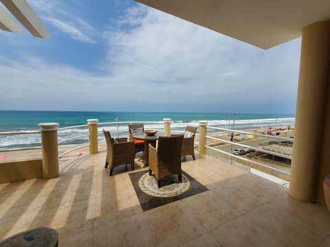 Beachfront apartment