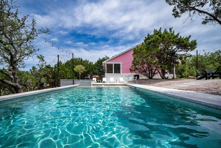 Pink House ATX I Pool & Spa I Firepit