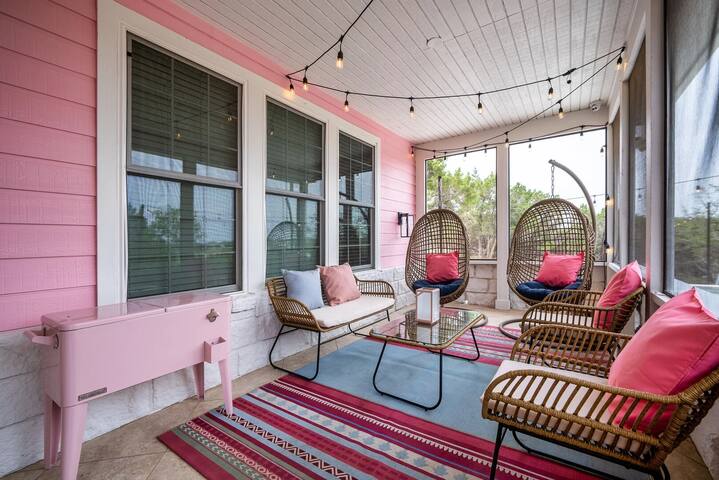 Pink House ATX I Pool & Spa I Firepit gallery image 4