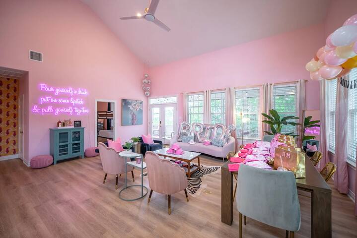 Pink House ATX I Pool & Spa I Firepit gallery image 2