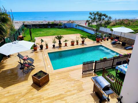 Beach and pool at Villa ALMA