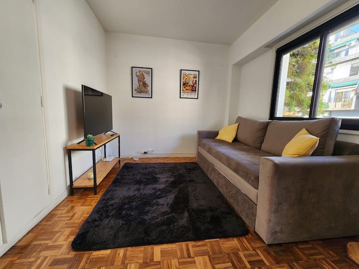 Bright two-room apartment in Recoleta with balcony
