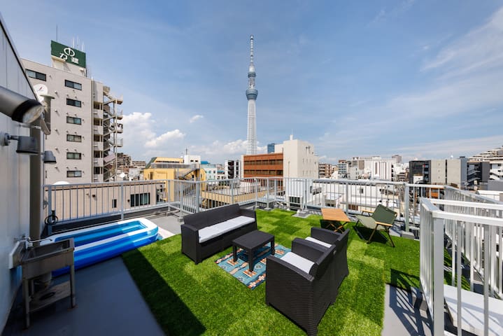 10 min walk to Asakusa & Tokyo Skytree