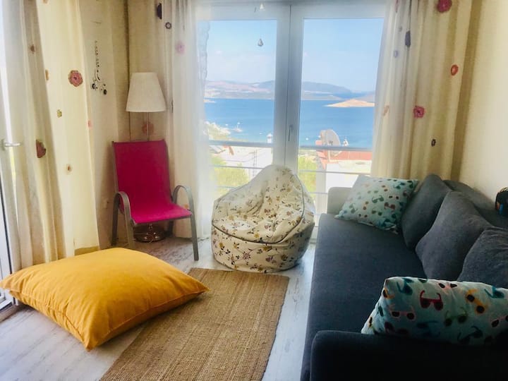 Full Deniz Manzaralı Triplex Villa - Gümbet