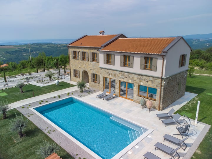 5* Luxurious Villa Paradiso D'istria With Spa&pool - Koper