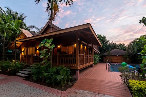 3BR w/-Pool,Lawn-StayVista at Nature's Abode @Goa