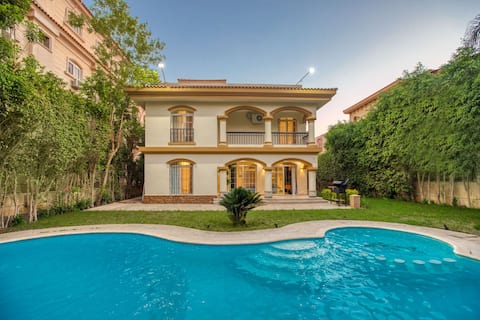 Host Prime-Paradise Villa with Pool at Rehab City