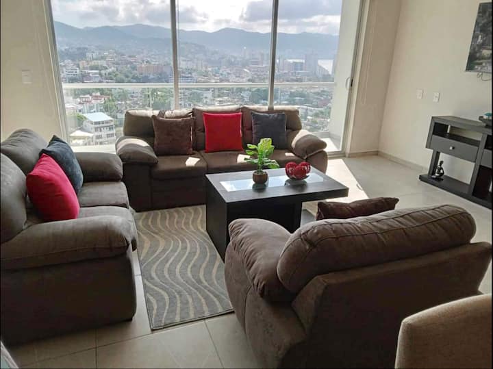 Departamento Con Una Hermosa Vista A La Bahia. - Acapulco de Juárez