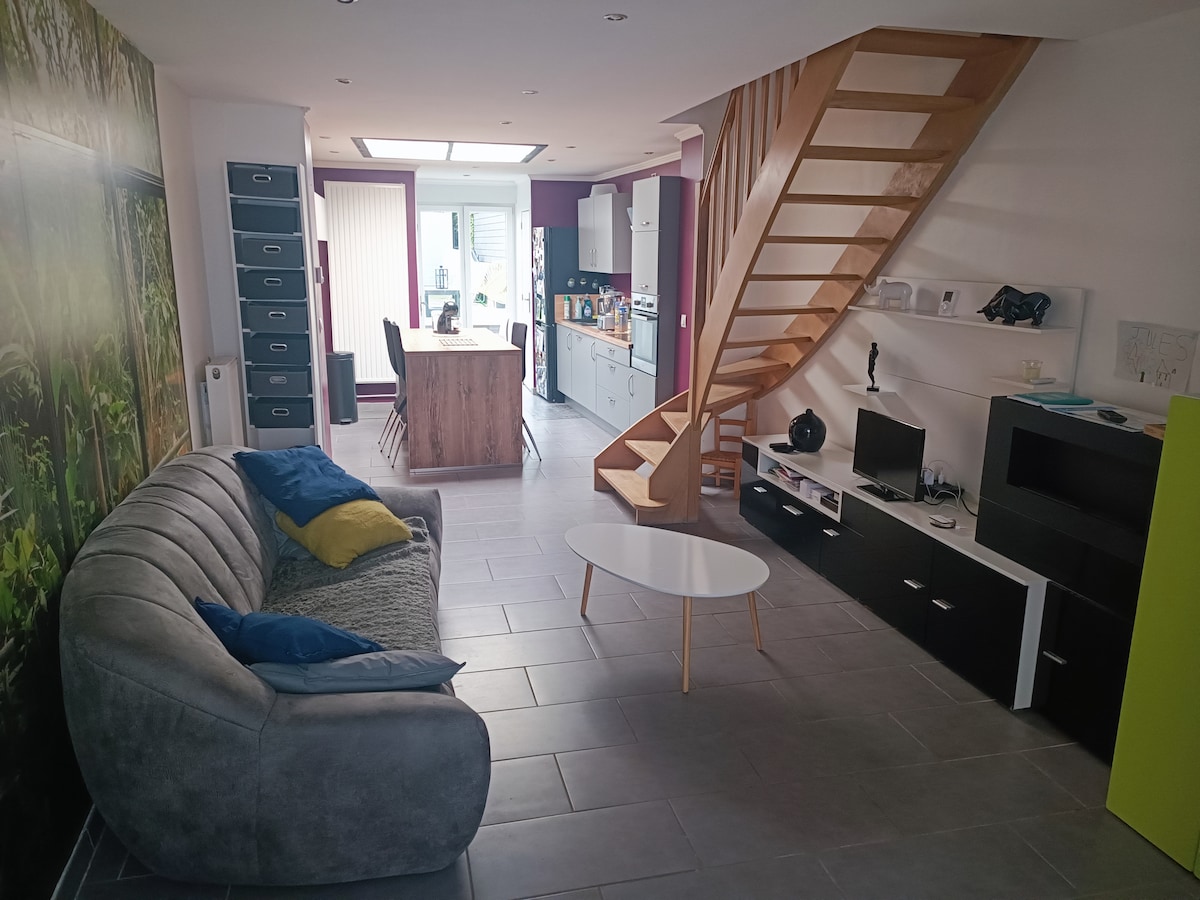 Top Airbnb: House with all amenities. Garden. in Marcq En Bar½ul