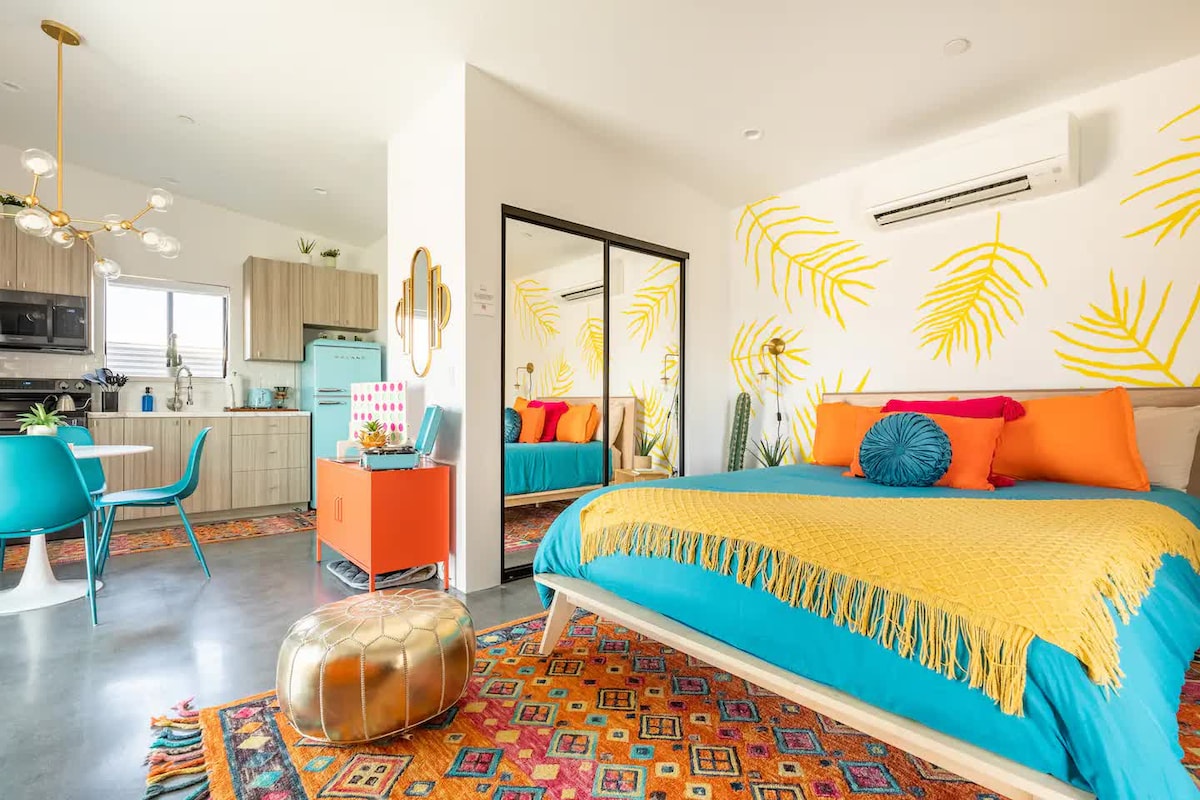 As you enter the king bedroom, the sophisticated decor and plush bedding create a space where you can truly unwind.