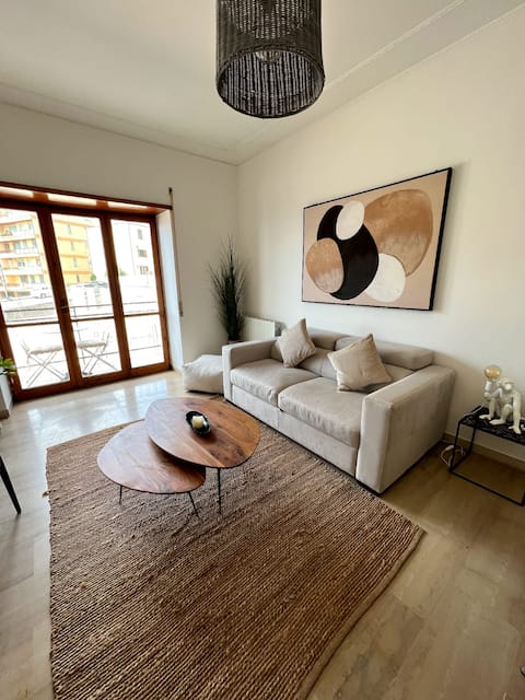 A spacious and modern apartment
