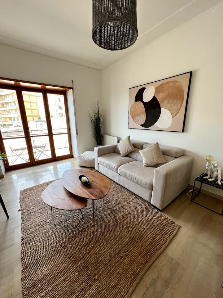 A spacious and modern apartment