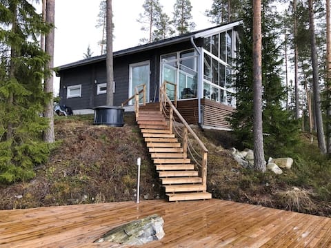 Fully equipped log villa