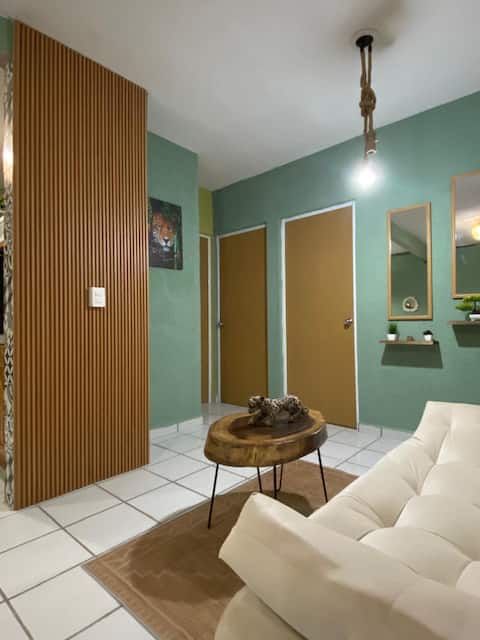 Popular Airbnb listing: Apartment 3 km from the beach in Puerto Morelos in Villas La Playa
