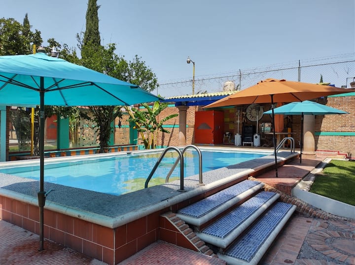 House with Pool and Private Garden in Teotihuacán