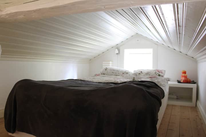 Loft avec un lit de 120 personnes.