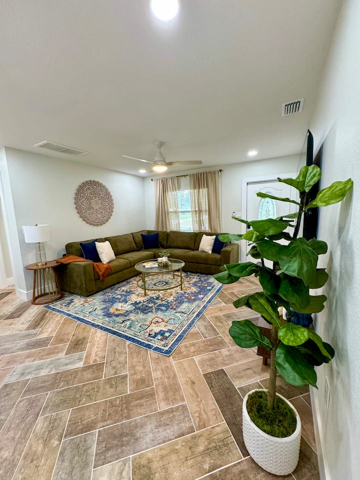 Modern Boho- 4/3 King Beds/pool/ Hot Tub!  Pets Ok - Tampa, FL