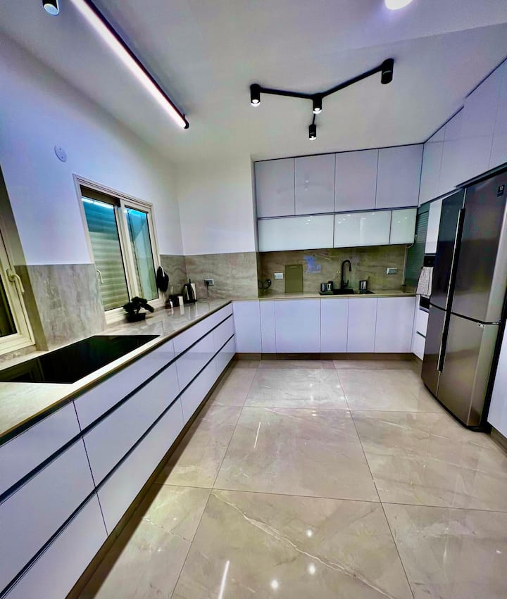 Bedroom of Beachfront Apartment in Bat Yam