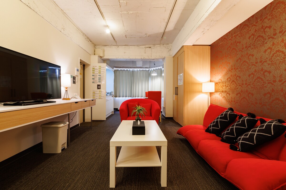 Pigeblanc Dotonbori】 도톤보리 INN 7F/B 난바역에서 도보 5분 - 오사카시의 아파트에서 살아보기,  Ōsaka-fu, 일본 - 에어비앤비