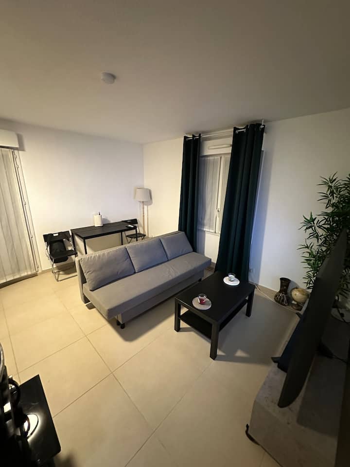 Apt Nice/4 Pers Terasse/5 Min Du Tram - 니스
