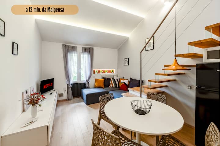 [Malpensa Airport 12 Min] Loft Lusso Self Check-in - Busto Arsizio