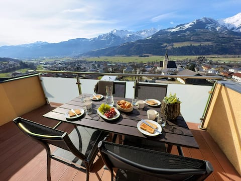 Panoramic Penthouse 10 min to Zell am See & Kaprun