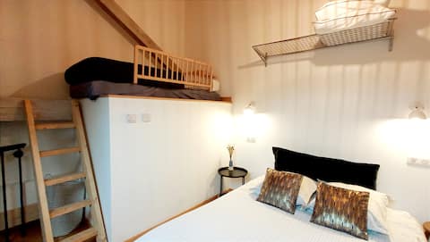 Industrial duplex in a train station