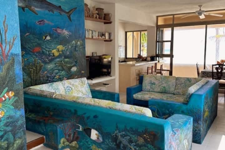 Aquarium Condo Oceanfront Akumal - Akumal