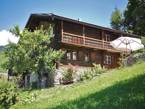 Cozy wooden house with Swiss pine sauna