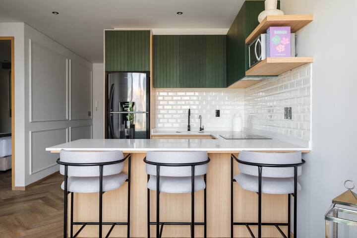 Apartamento 2 Hab con balcón y A/C en Roma Norte gallery image 4