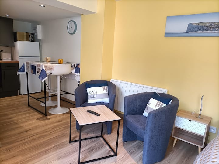 Studio Avec Spa - Terrasse Plein Sud - Plage à 50m - ibis Styles Le Treport Mers Les Bains