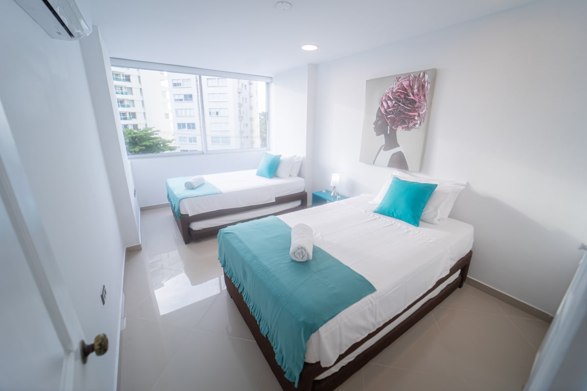 Slaapkamer met  extra bedden