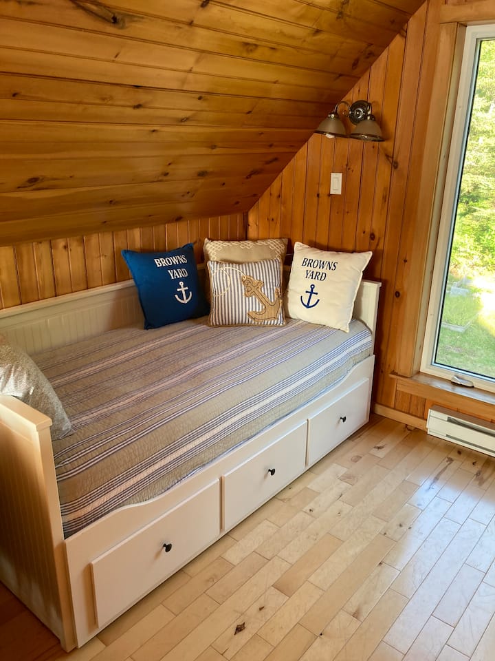 Single bed located in the loft.